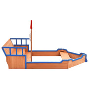 vidaXL Sandbox Pirate Ship Firwood 190x94.5x101 cm Lucy And Phil Academy Lucy And Phil Academy