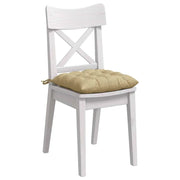 vidaXL Seat Cushions 4 pcs Grey Green 40 x 40 x 6 cm Corduroy Fabric Lucy And Phil Academy Lucy And Phil Academy