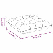 vidaXL Seat Cushions 4 pcs Light Yellow 40 x 40 x 6 cm Corduroy Fabric Lucy And Phil Academy Lucy And Phil Academy