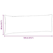 vidaXL Sofa Pillows 2 pcs Black 120 x 40 cm Corduroy Fabric Lucy And Phil Academy Lucy And Phil Academy