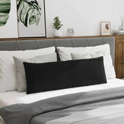 vidaXL Sofa Pillows 2 pcs Black 120 x 40 cm Corduroy Fabric Lucy And Phil Academy Lucy And Phil Academy