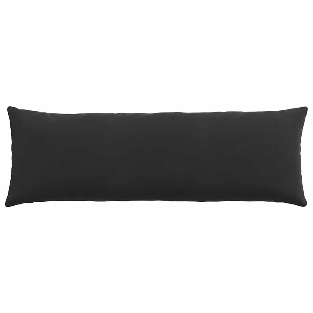 vidaXL Sofa Pillows 2 pcs Black 120 x 40 cm Corduroy Fabric Lucy And Phil Academy Lucy And Phil Academy
