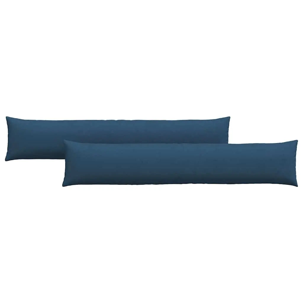 vidaXL Sofa Pillows 2 pcs Blue 200 x 40 cm Fabric Lucy And Phil Academy Lucy And Phil Academy