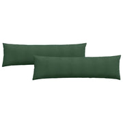 vidaXL Sofa Pillows 2 pcs Dark Green 145 x 40 cm Corduroy Fabric Lucy And Phil Academy Lucy And Phil Academy