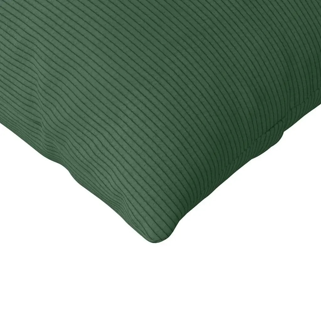 vidaXL Sofa Pillows 2 pcs Dark Green 145 x 40 cm Corduroy Fabric Lucy And Phil Academy Lucy And Phil Academy