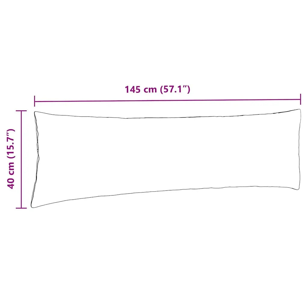 vidaXL Sofa Pillows 2 pcs Light Grey 145 x 40 cm Corduroy Fabric Lucy And Phil Academy Lucy And Phil Academy