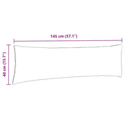 vidaXL Sofa Pillows 2 pcs Light Grey 145 x 40 cm Corduroy Fabric Lucy And Phil Academy Lucy And Phil Academy