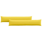 vidaXL Sofa Pillows 2 pcs Light Yellow 200 x 40 cm Fabric Lucy And Phil Academy Lucy And Phil Academy